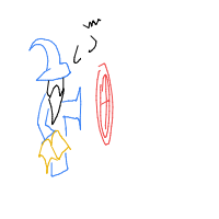 wizard casting a spell drawing by riptidewashere_ttv in Artbitrator