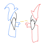 wizard duel drawing by riptidewashere_ttv in Artbitrator