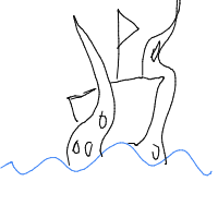 kraken attacking ship drawing by riptidewashere_ttv in Artbitrator