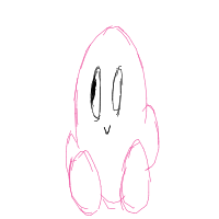 kirby drawing by bensie in Artbitrator