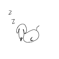 sleepy dog drawing by ryzek in Artbitrator