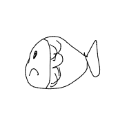 grumpy fish drawing by ryzek in Artbitrator