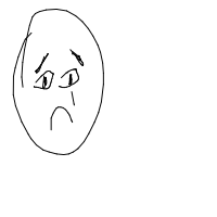 sad face drawing by ryzek in Artbitrator