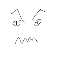 angry face drawing by ryzek in Artbitrator