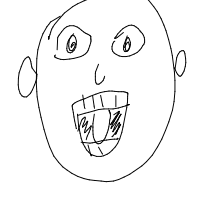 laughing drawing by ryzek in Artbitrator