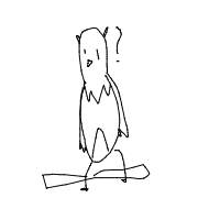 confused owl drawing by nekoma in Artbitrator