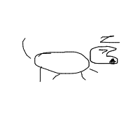 sleepy dog drawing by spoon in Artbitrator