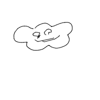 cloud with face drawing by chelsea in Artbitrator