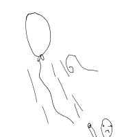 balloon floating away drawing by gamerkid_rebornttv in Artbitrator