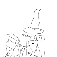 wizard at tech startup drawing by gamerkid_rebornttv in Artbitrator