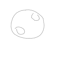 moon smiling drawing by candynek in Artbitrator