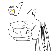 thumbs up drawing by carsanovenndbakingiswild in Artbitrator