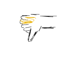 thumbs down drawing by carsanovenndbakingiswild in Artbitrator