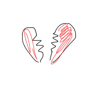broken heart drawing by carsanovenndbakingiswild in Artbitrator
