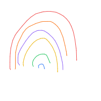 rainbow drawing by carsanovenndbakingiswild in Artbitrator