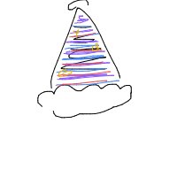 party hat drawing by carsanovenndbakingiswild in Artbitrator