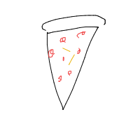 pizza slice drawing by carsanovenndbakingiswild in Artbitrator