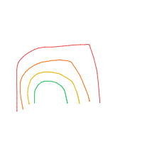 rainbow drawing by brady in Artbitrator