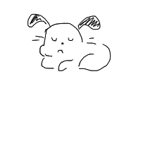 sleepy dog drawing by another in Artbitrator