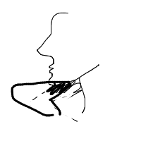 hand on chin drawing by guest-6tn0kp40l in Artbitrator