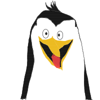 excited penguin drawing by rexythedog in Artbitrator