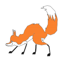 sneaky fox drawing by rexythedog in Artbitrator