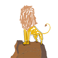 proud lion drawing by rexythedog in Artbitrator