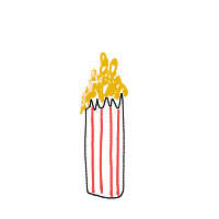 popcorn overflowing drawing by daelara in Artbitrator