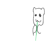panda eating bamboo drawing by reingleko in Artbitrator