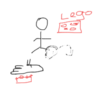 stepping on lego drawing by peiyibf2003 in Artbitrator
