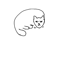 sleeping cat drawing by valerib in Artbitrator