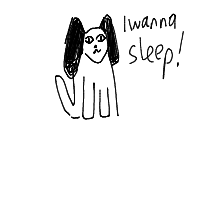 sleepy dog drawing by valerib in Artbitrator
