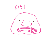 grumpy fish drawing by valerib in Artbitrator