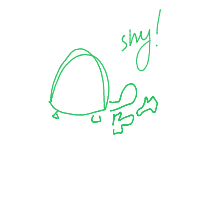 shy turtle drawing by valerib in Artbitrator