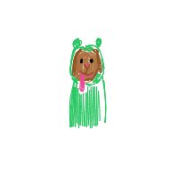 dog in costume drawing by valerib in Artbitrator
