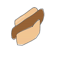 hot dog drawing by fugg in Artbitrator