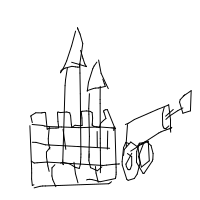 castle siege drawing by fugg in Artbitrator
