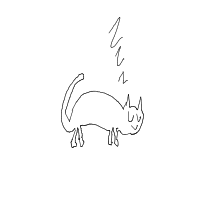 sleeping cat drawing by michaelk in Artbitrator