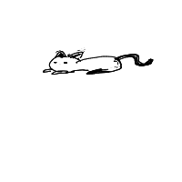 sleeping cat drawing by kellynguyen in Artbitrator