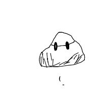 rock with sunglasses drawing by elixeus in Artbitrator
