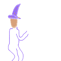 wizard casting spell drawing by mrsam7474 in Artbitrator