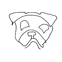 grumpy dog drawing by redbrake in Artbitrator