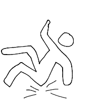 person falling over drawing by redbrake in Artbitrator
