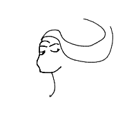 dramatic hair flip drawing by redbrake in Artbitrator