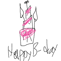 birthday cake drawing by hilime in Artbitrator