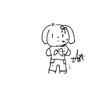 dog in costume drawing by camcam in Artbitrator