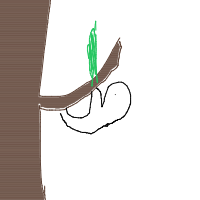 sloth hanging drawing by cakekinggd in Artbitrator