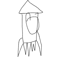 rocket ship drawing by cakekinggd in Artbitrator