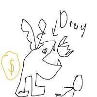 dragon guarding treasure drawing by cakekinggd in Artbitrator