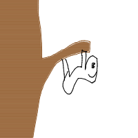 sloth hanging drawing by cakekinggd in Artbitrator